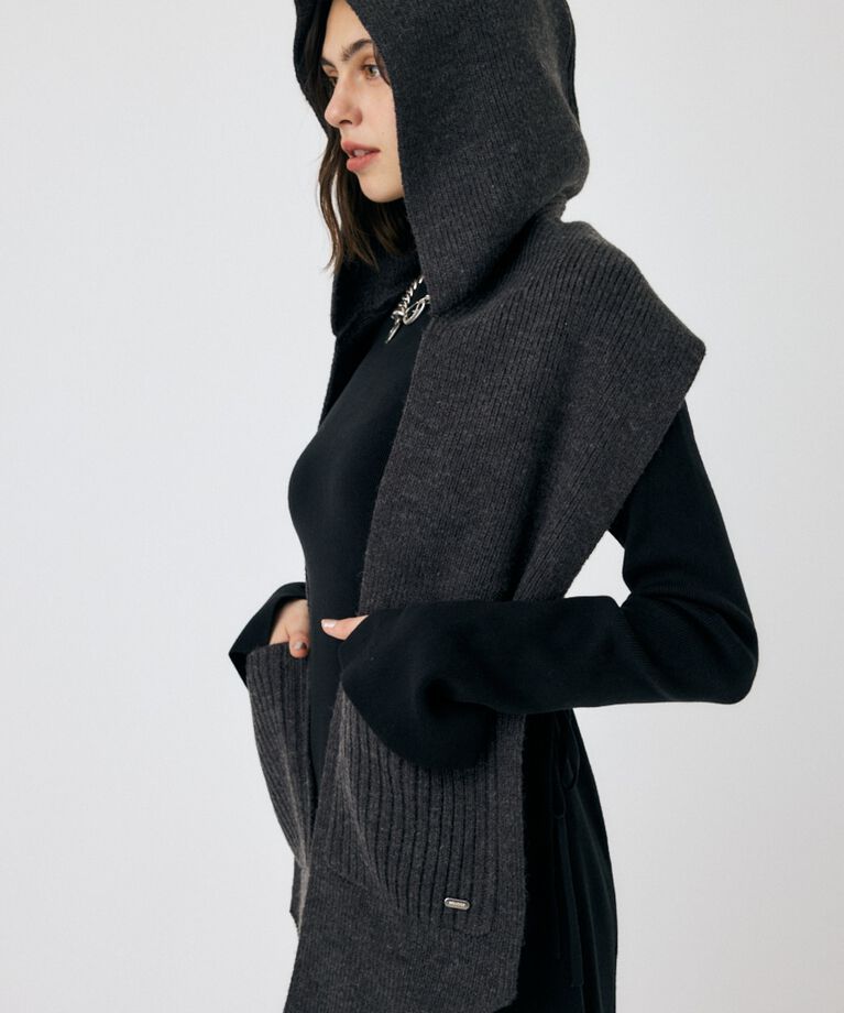 MOUSSY「HOODED POCKET スカーフ」|その他|C.GRY
