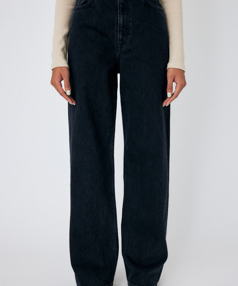 MOUSSY「HW 90S ブラックストレートデニム」|デニム|