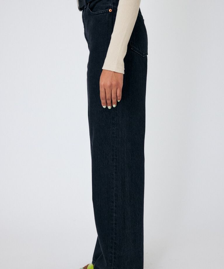 MOUSSY「HW 90S ブラックストレートデニム」|デニム|