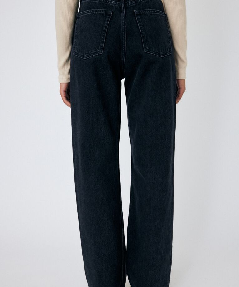 MOUSSY「HW 90S ブラックストレートデニム」|デニム|