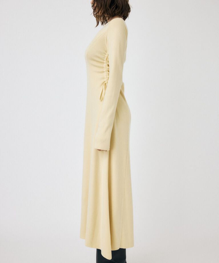 MOUSSY「WAIST RIBBON モックネックドレス」|ワンピース|