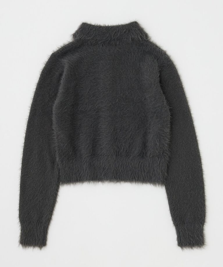 MOUSSY「HEART BUTTON フェザーカーディガン」|カーディガン|