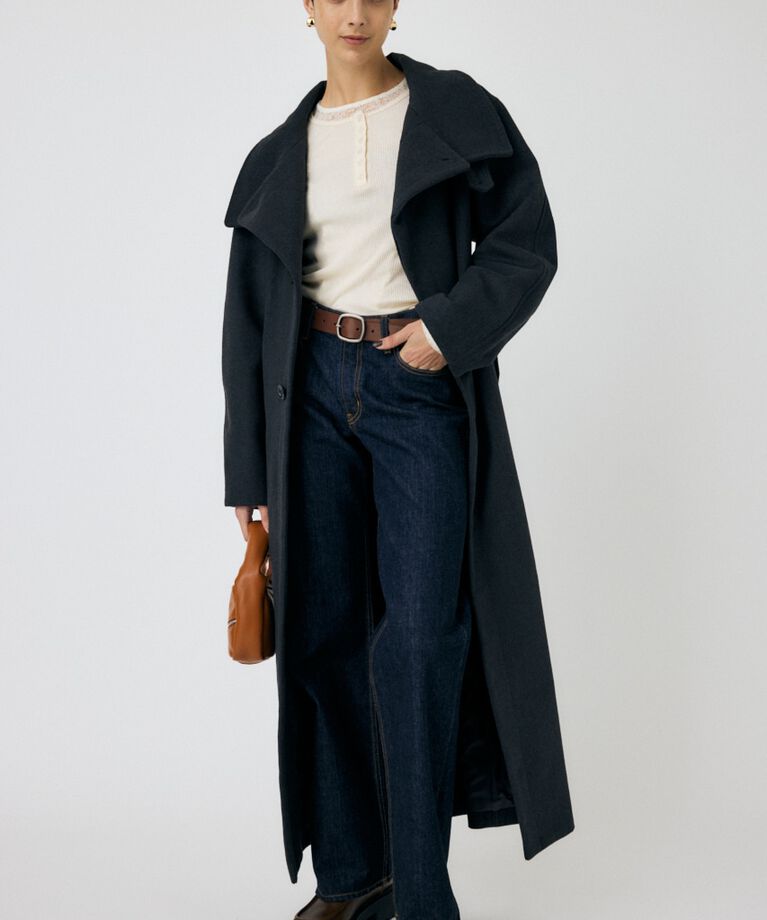 MOUSSY「STANDCOLLAR コクーンコート」|その他|T.GRY