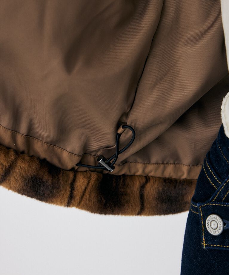 MOUSSY「FAUX FUR スタンドカラージャケット」|その他|
