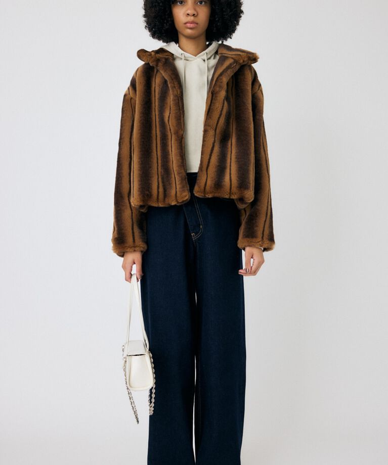 MOUSSY「FAUX FUR スタンドカラージャケット」|その他|