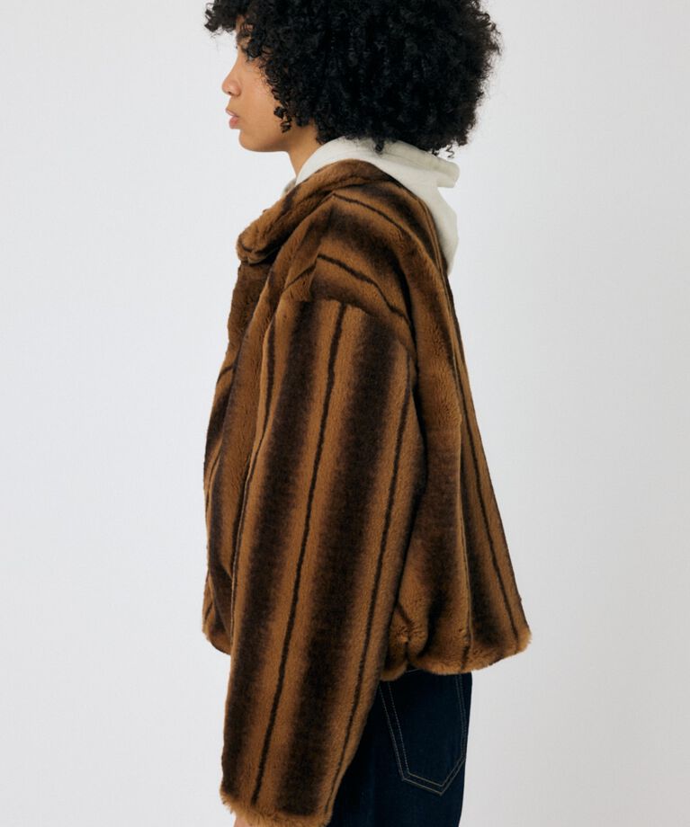 MOUSSY「FAUX FUR スタンドカラージャケット」|その他|