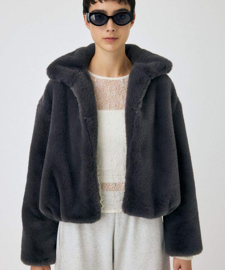 MOUSSY「FAUX FUR スタンドカラージャケット」|その他|