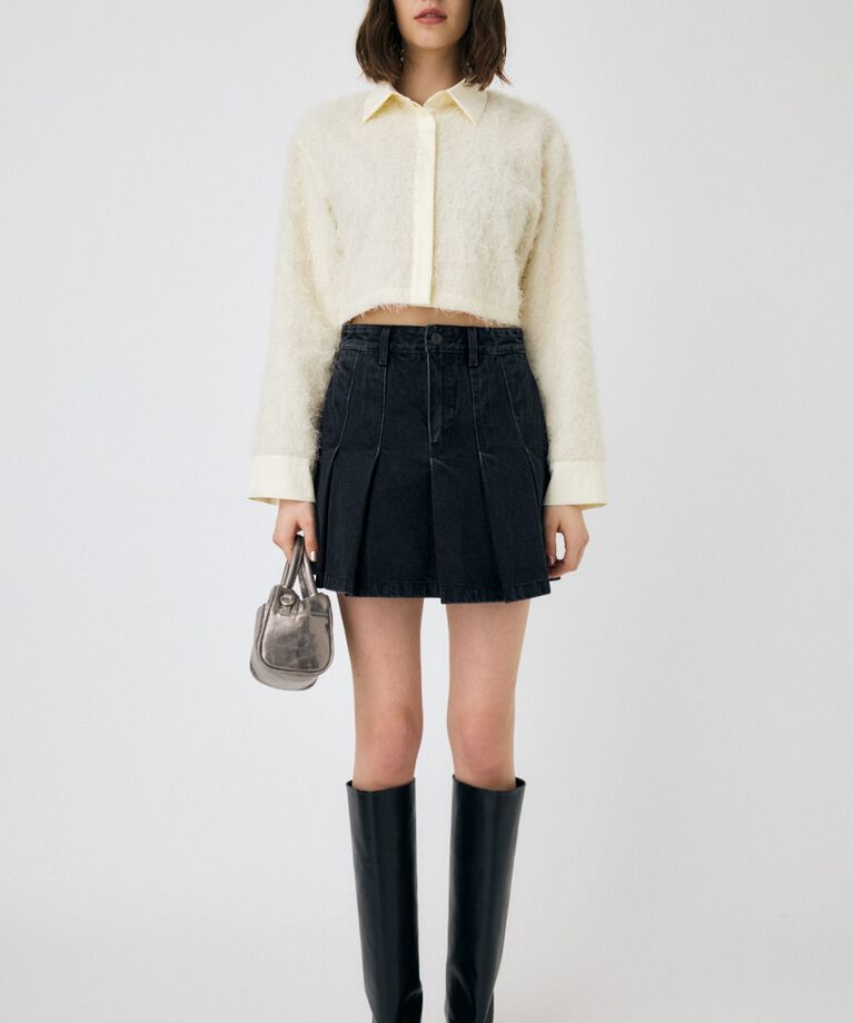 MOUSSY「PLEATED デニムミニスカート」|スカート|