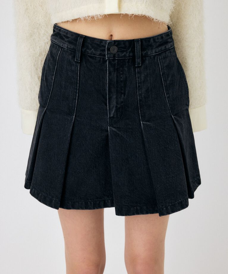 MOUSSY「PLEATED デニムミニスカート」|スカート|