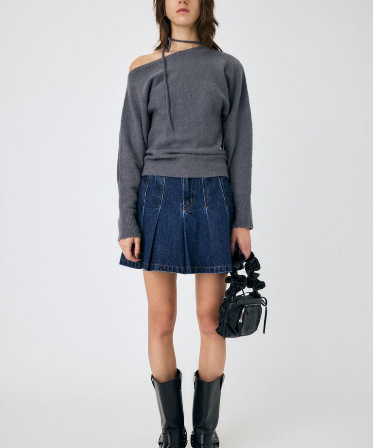 MOUSSY「PLEATED デニムミニスカート」|スカート|