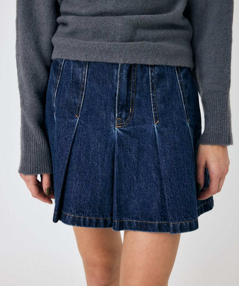 MOUSSY「PLEATED デニムミニスカート」|スカート|