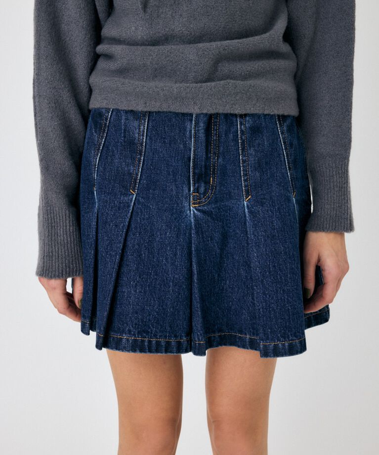 MOUSSY「PLEATED デニムミニスカート」|スカート|
