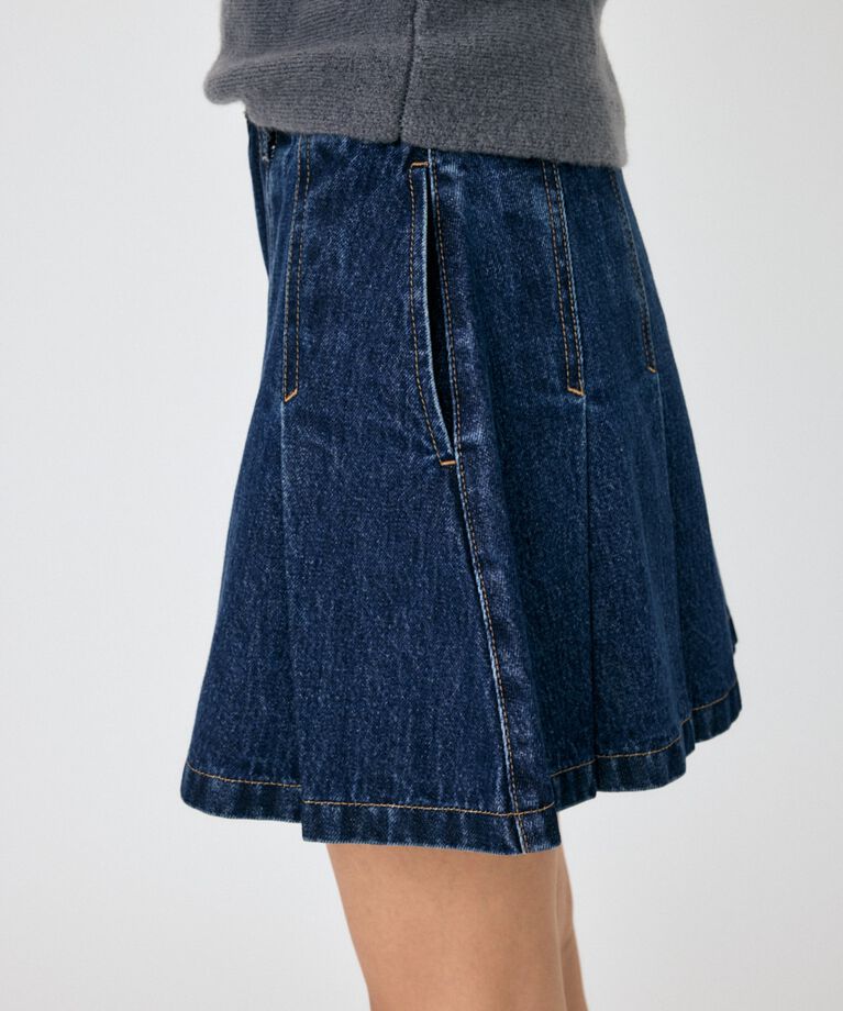 MOUSSY「PLEATED デニムミニスカート」|スカート|