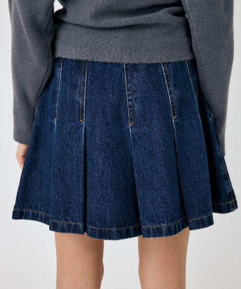 MOUSSY「PLEATED デニムミニスカート」|スカート|