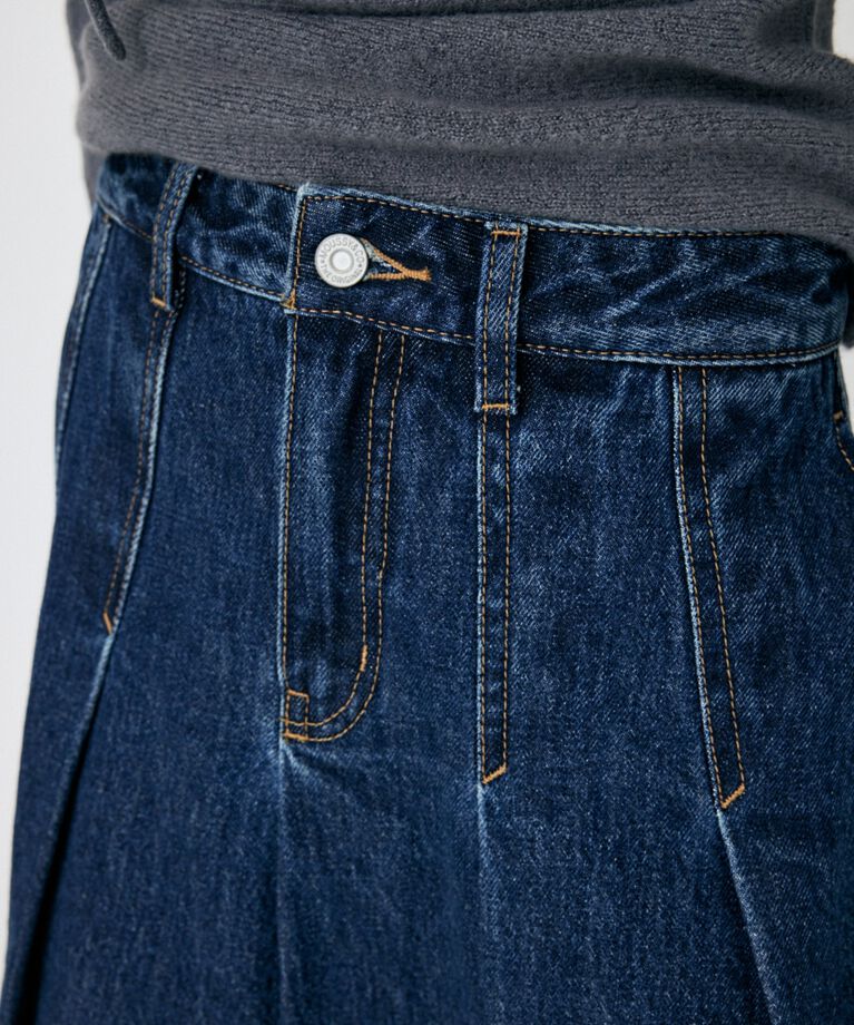 MOUSSY「PLEATED デニムミニスカート」|スカート|