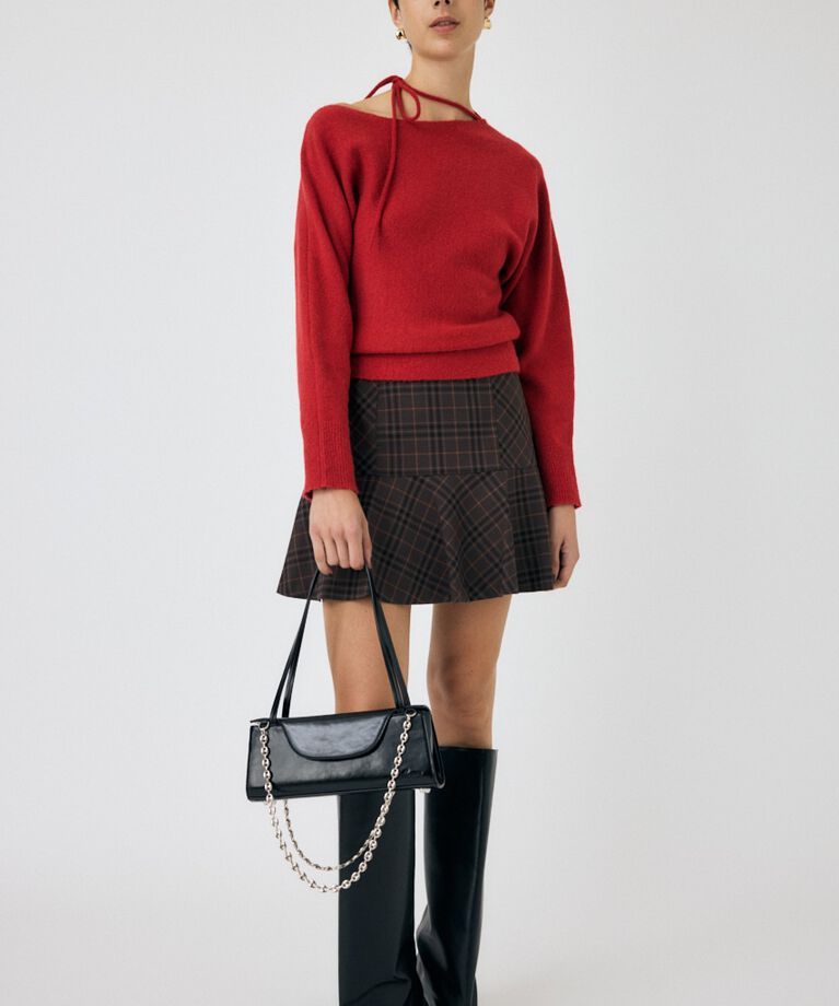 MOUSSY「RANDOM CHECK ミニスカート」|スカート|柄BRN5