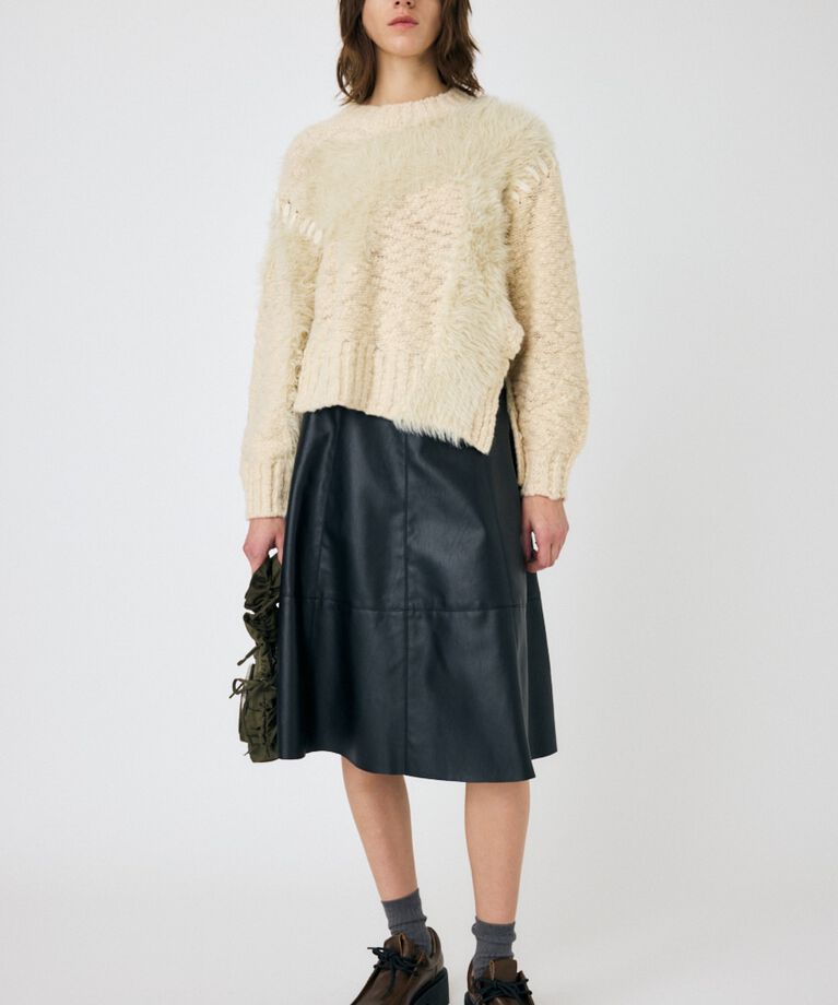 MOUSSY「INTARSIA SLIT セーター」|ニット・セーター|