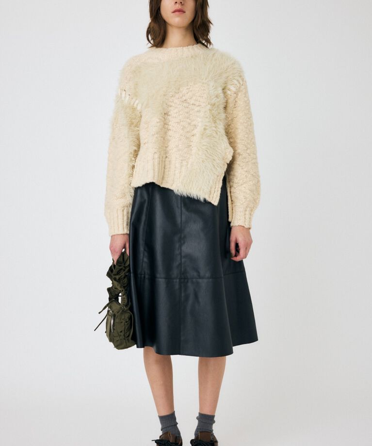 MOUSSY「INTARSIA SLIT セーター」|ニット・セーター|