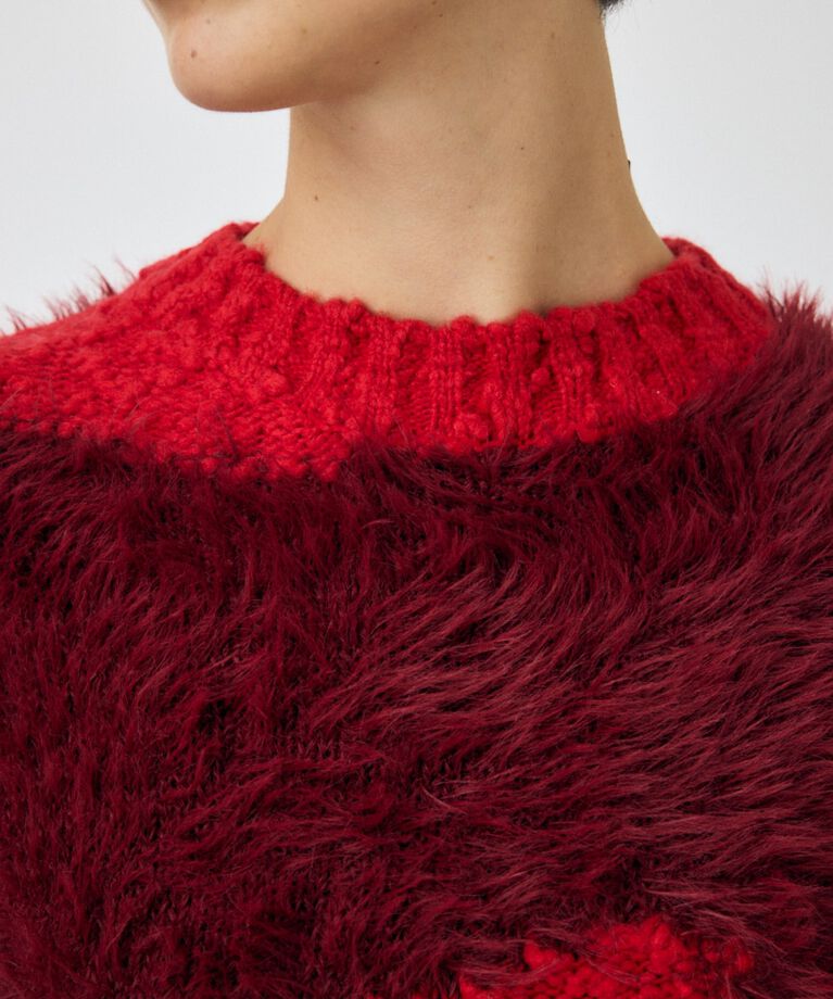 MOUSSY「INTARSIA SLIT セーター」|ニット・セーター|