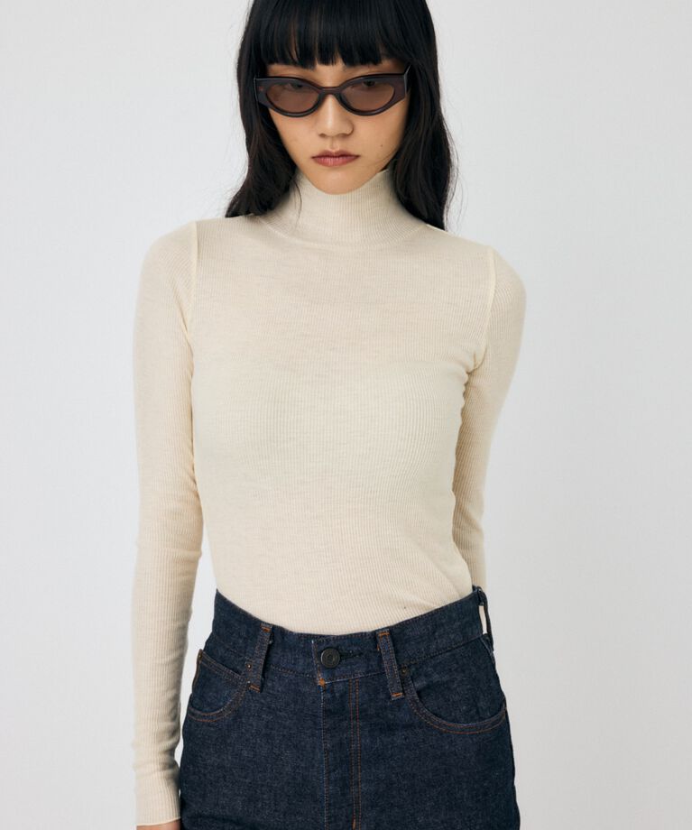 MOUSSY「SOFT TEREKO ハイネックトップス」|Tシャツ・カットソー|