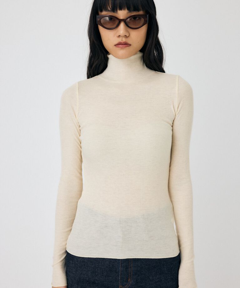 MOUSSY「SOFT TEREKO ハイネックトップス」|Tシャツ・カットソー|
