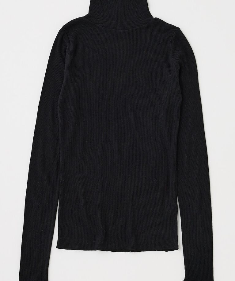 MOUSSY「SOFT TEREKO ハイネックトップス」|Tシャツ・カットソー|BLK