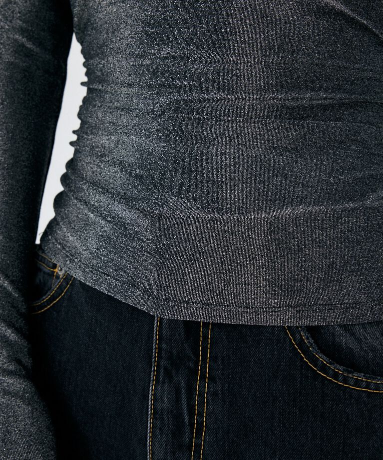 MOUSSY「CROSS GATHER SLIM トップス」|Tシャツ・カットソー|