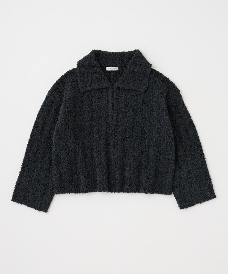 MOUSSY「OPEN COLLAR ニット」|ニット・セーター|