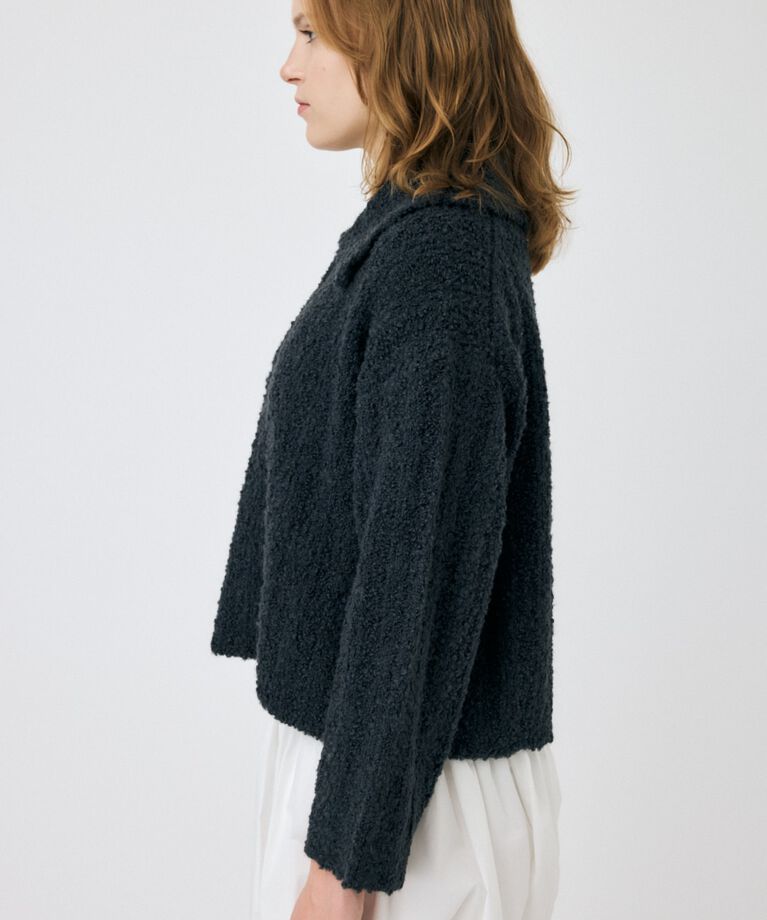 MOUSSY「OPEN COLLAR ニット」|ニット・セーター|