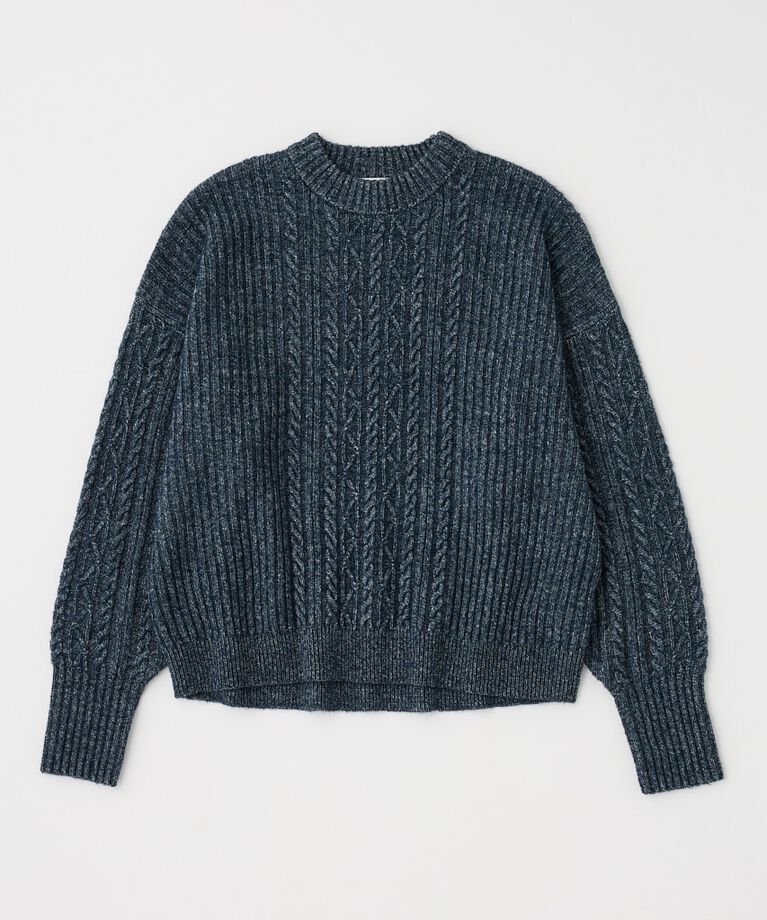 MOUSSY「RIB CABLE ニットトップス」|ニット・セーター|