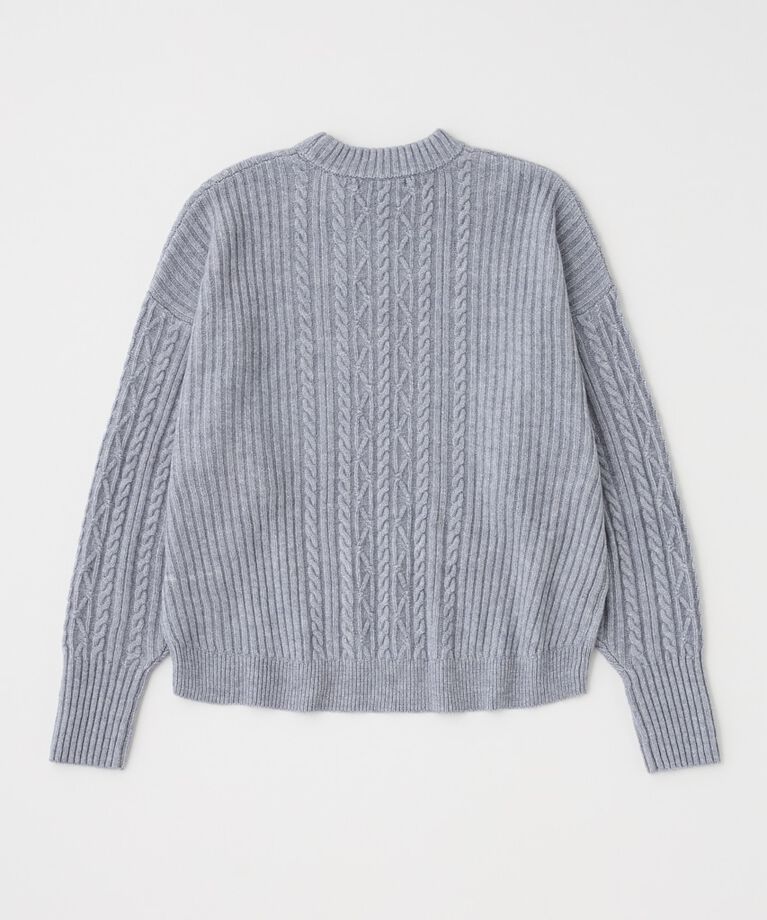 MOUSSY「RIB CABLE ニットトップス」|ニット・セーター|