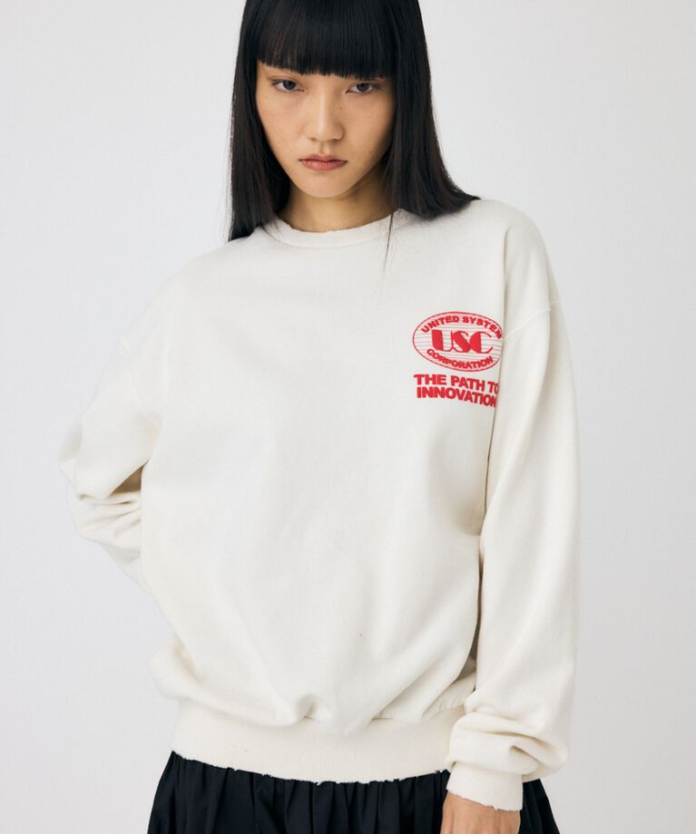 MOUSSY「SUNBURN VINTAGE LIKE プルオーバー」|パーカー|WHT
