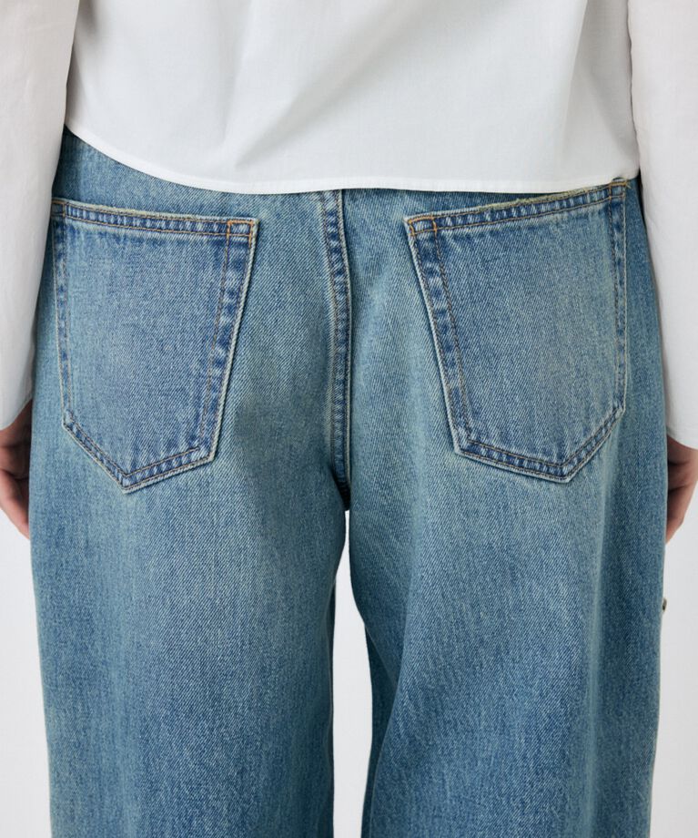 MOUSSY「SIDE ZIP バギー」|デニム|