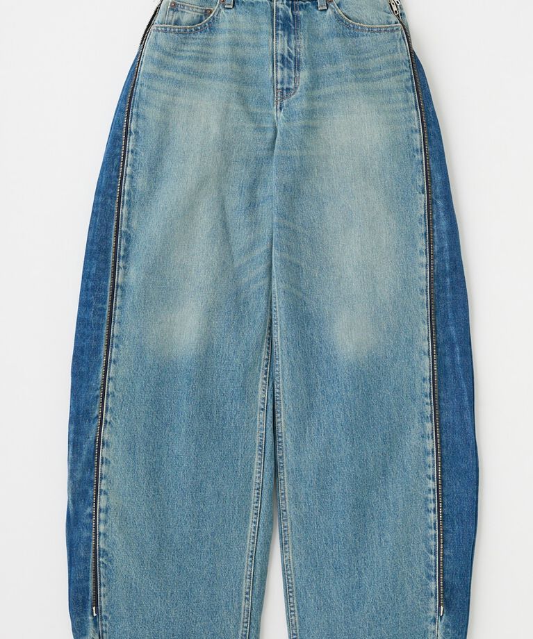 MOUSSY「SIDE ZIP バギー」|デニム|