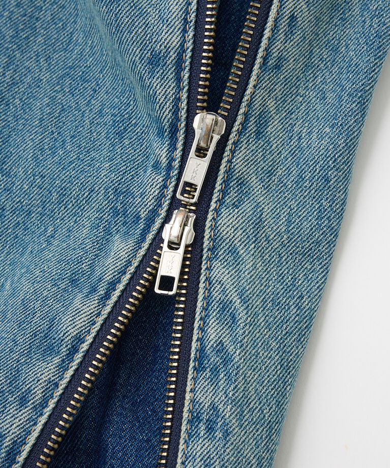 MOUSSY「SIDE ZIP バギー」|デニム|