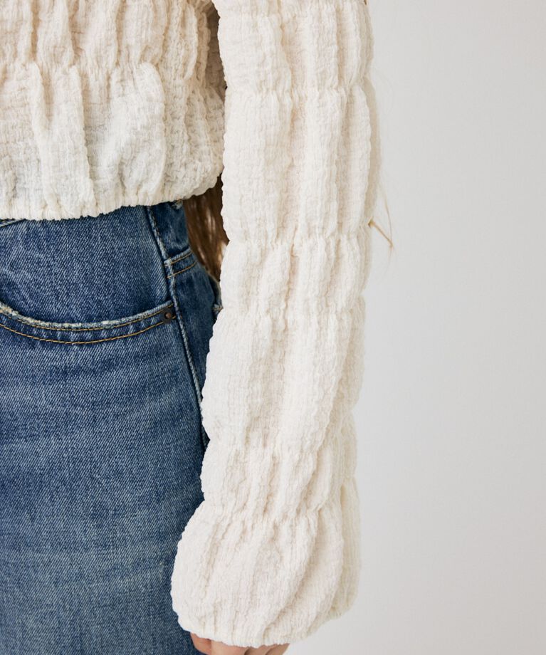 MOUSSY「SHIRRING カーディガン」|Tシャツ・カットソー|