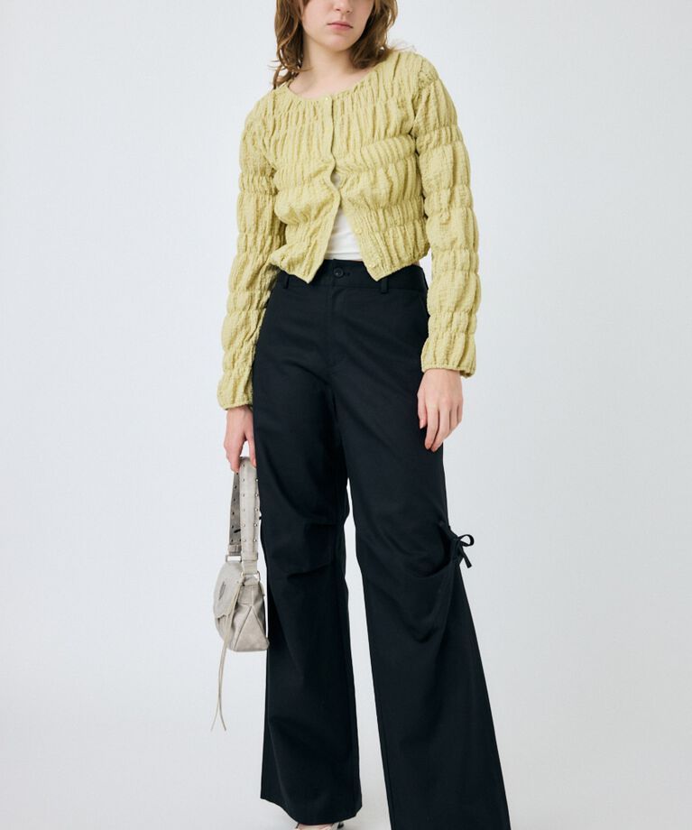 MOUSSY「SHIRRING カーディガン」|Tシャツ・カットソー|