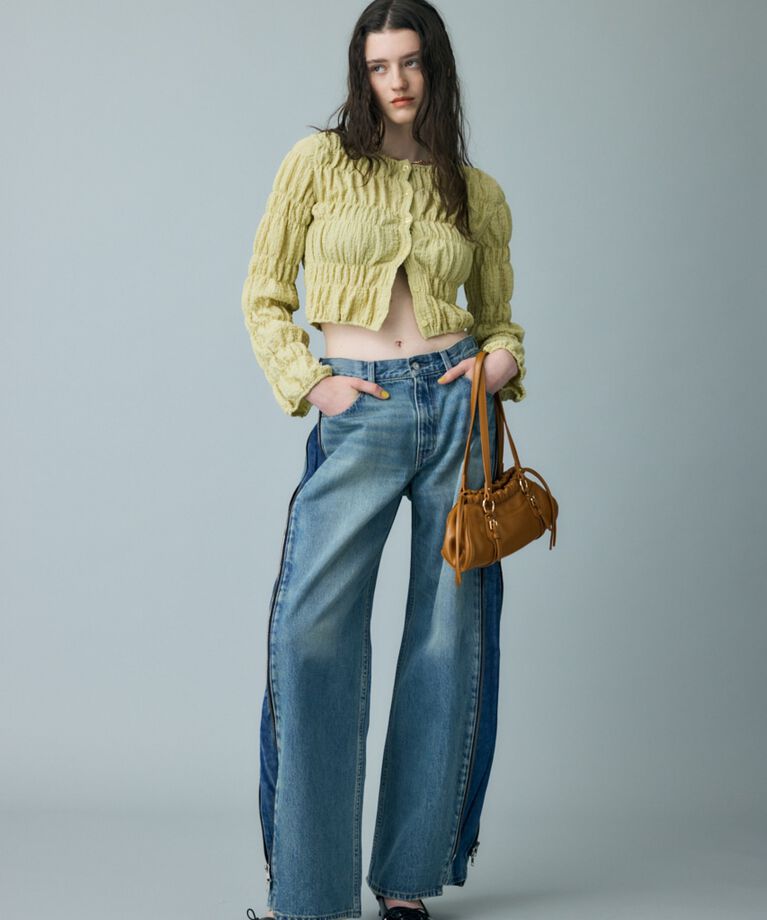 MOUSSY「SHIRRING カーディガン」|Tシャツ・カットソー|