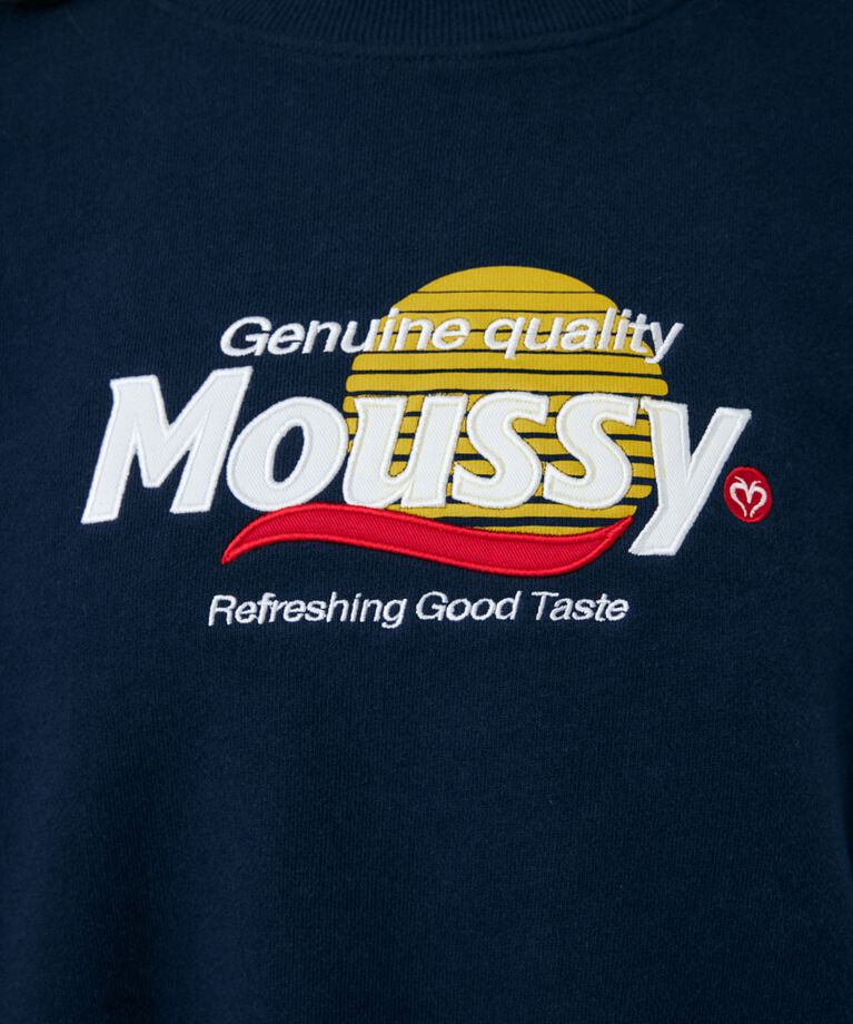 MOUSSY「MOUSSY PRODUCT ロゴプルオーバー」|パーカー|