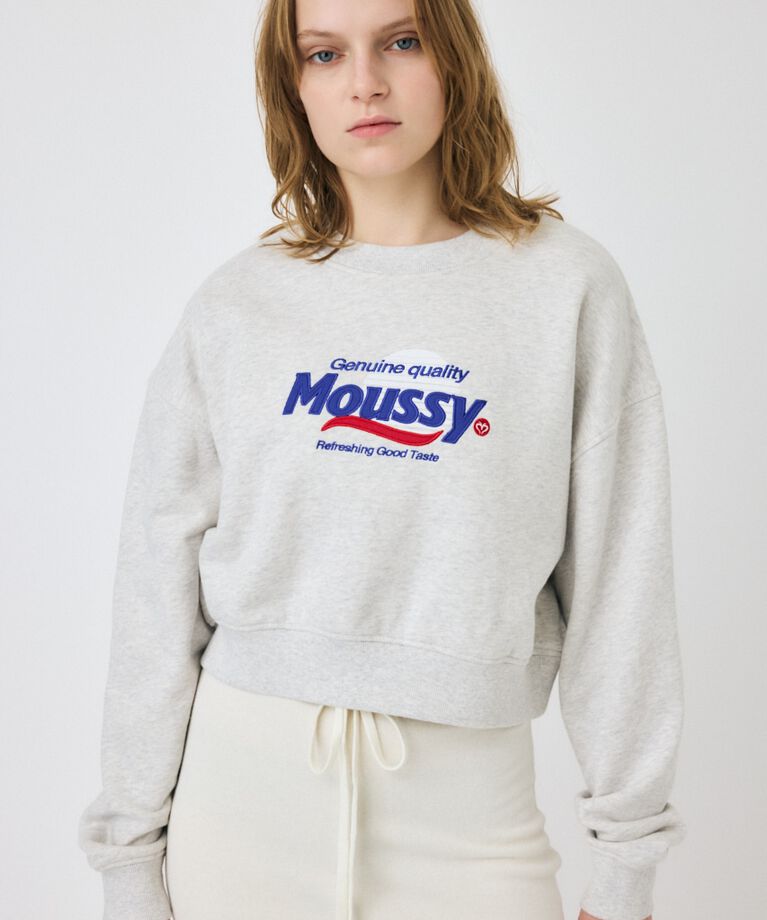 MOUSSY「MOUSSY PRODUCT ロゴプルオーバー」|パーカー|T.GRY
