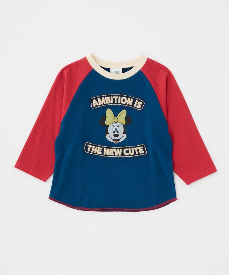 MOUSSY「MD PATCHED ラグランTシャツ / MINNIE」|Tシャツ・カットソー|NVY