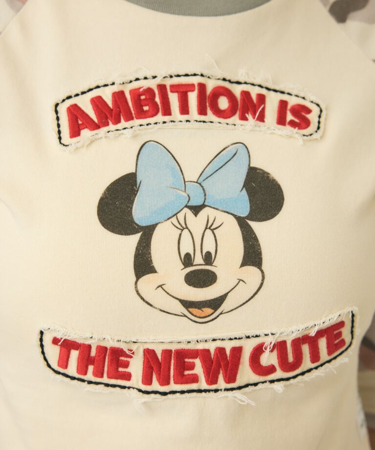 MOUSSY「MD PATCHED ラグランTシャツ / MINNIE」|Tシャツ・カットソー|