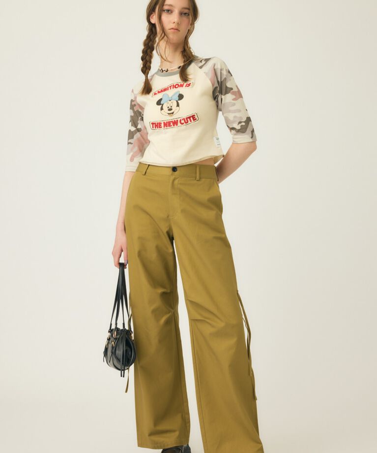 MOUSSY「MD PATCHED ラグランTシャツ / MINNIE」|Tシャツ・カットソー|