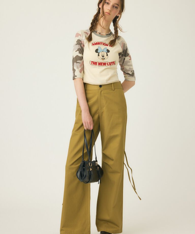 MOUSSY「MD PATCHED ラグランTシャツ / MINNIE」|Tシャツ・カットソー|