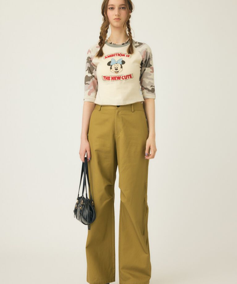 MOUSSY「MD PATCHED ラグランTシャツ / MINNIE」|Tシャツ・カットソー|