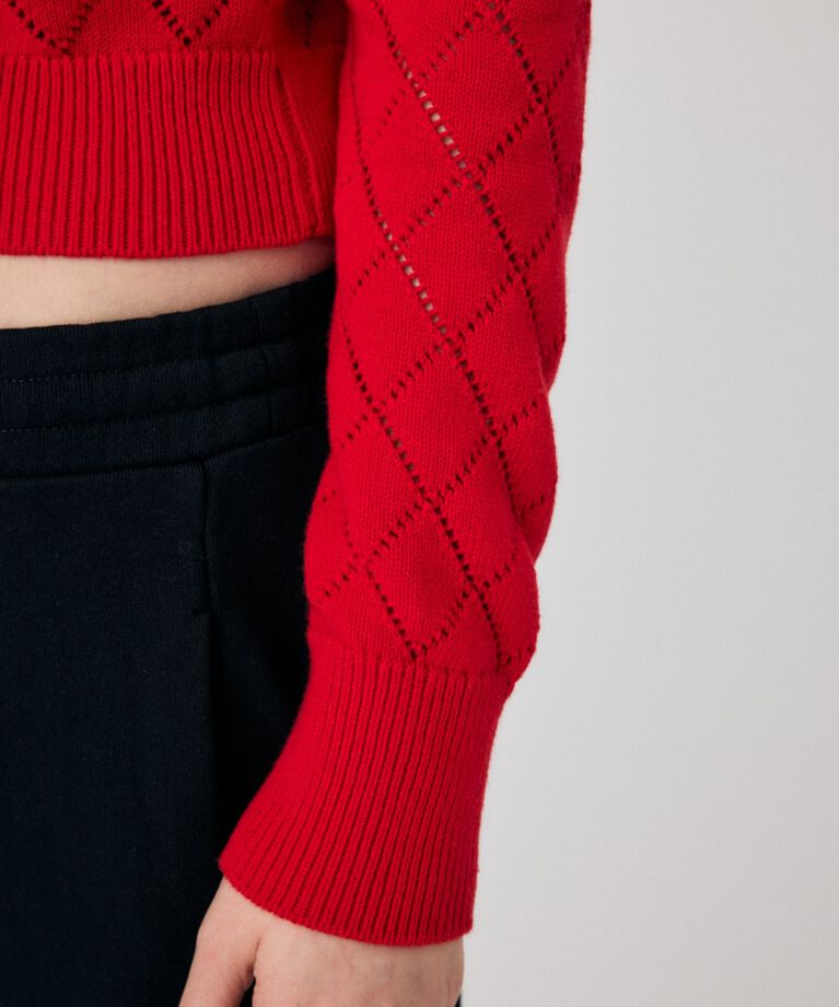 MOUSSY「EYELET ニットカーディガン」|ニット・セーター|