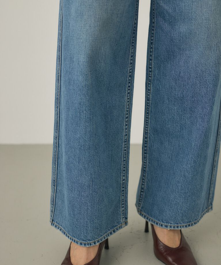 MOUSSY「ルーズストレートデニムパンツ　オーガニックコットン使用」|デニム|