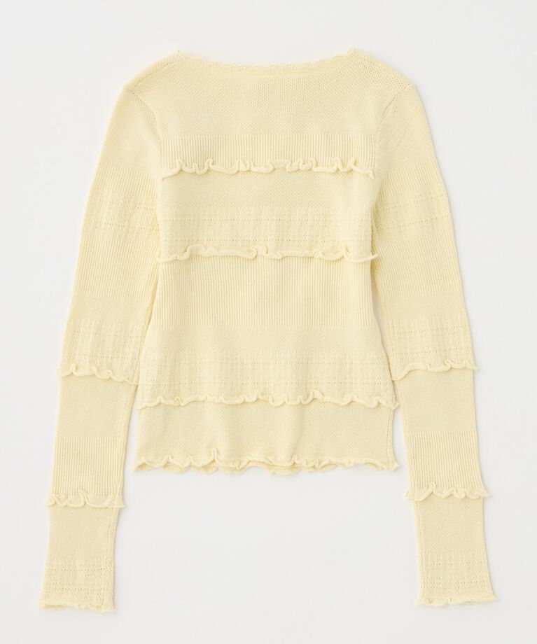 MOUSSY「BOW DESIGN ニットトップス」|ニット・セーター|