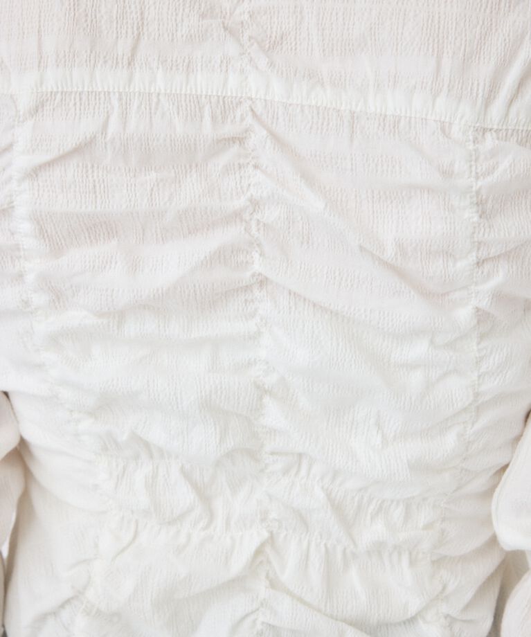 MOUSSY「FRONT TIE SHIRRING シャツ」|シャツ・ブラウス|
