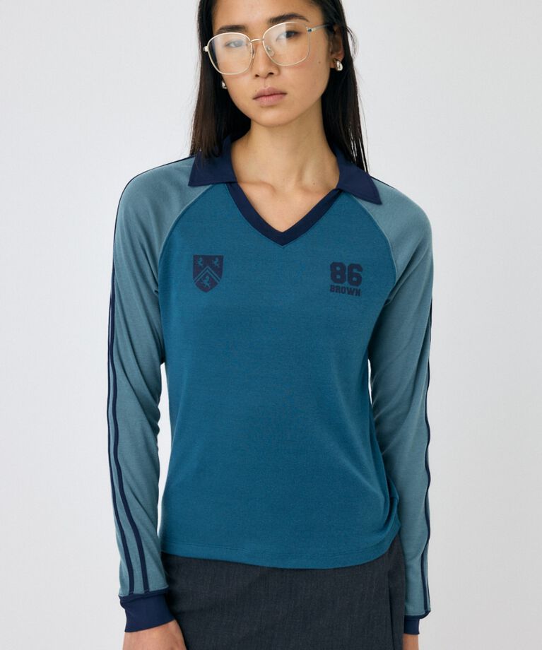 MOUSSY「SHEER GAME シャツ」|Tシャツ・カットソー|BLU